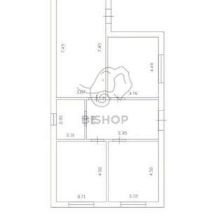 Дом 99м², 1-этажный, участок 3 сот.