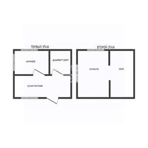 Дом 64м², 2-этажный, участок 6 сот.