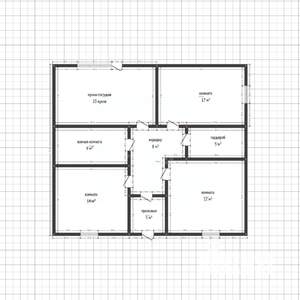 Дом 90м², 1-этажный, участок 5 сот.