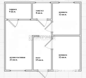 Дом 80м², 1-этажный, участок 4 сот.