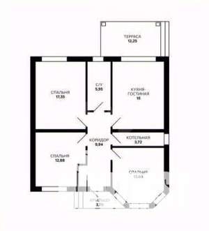 Дом 101м², 1-этажный, участок 4 сот.