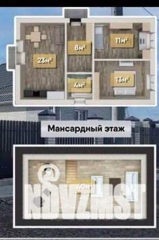 Дом 85м², 2-этажный, участок 3 сот.