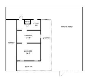 Дом 35м², 1-этажный, участок 1 сот.