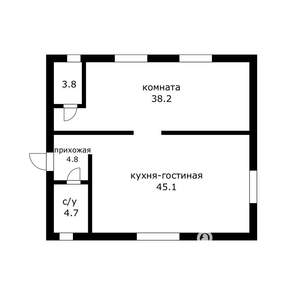 Дом 98м², 1-этажный, участок 6 сот.