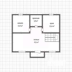 Дом 132м², 2-этажный, участок 6 сот.
