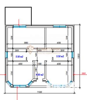 Дом 109м², 1-этажный, участок 6 сот.