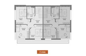 Дом 123м², 2-этажный, участок 2 сот.