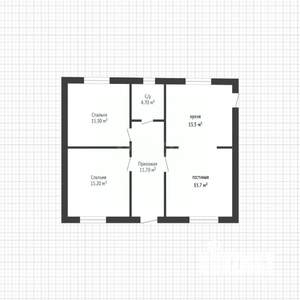 Дом 110м², 2-этажный, участок 4 сот.