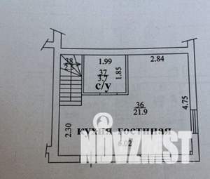 Таунхаус 108м², 3-этажный, участок 1 сот.
