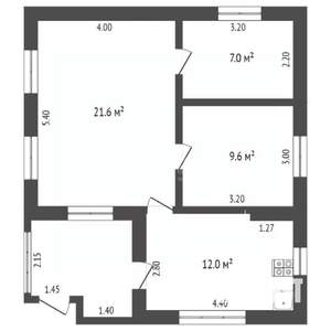 Дом 80м², 1-этажный, участок 5 сот.