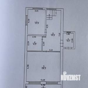 Дом 127м², 2-этажный, участок 5 сот.