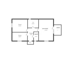 Дом 71м², 1-этажный, участок 2 сот.