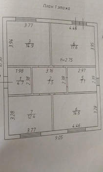 Дом 79м², 1-этажный, участок 4 сот.