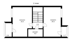 Дом 128м², 3-этажный, участок 2 сот.