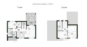 Коттедж 155м², 2-этажный, участок 6 сот.