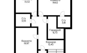 Дом 160м², 2-этажный, участок 1 сот.