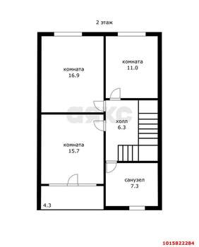 Дом 129м², 2-этажный, участок 4 сот.