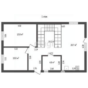 Дом 134м², 2-этажный, участок 4 сот.