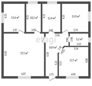 Дом 176м², 2-этажный, участок 6 сот.