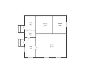 Дом 49м², 1-этажный, участок 362 сот.