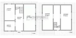 Дом 86м², 2-этажный, участок 3 сот.