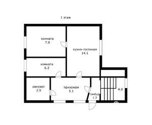 Дом 80м², 2-этажный, участок 4 сот.