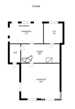 Дом 61м², 2-этажный, участок 6 сот.
