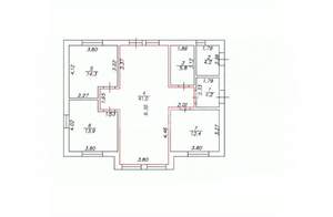 Дом 92м², 1-этажный, участок 3 сот.