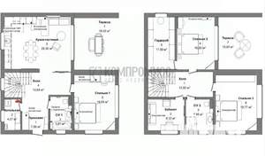 Дом 195м², 2-этажный, участок 4 сот.