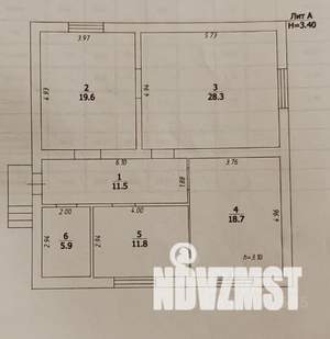 Дом 95м², 1-этажный, участок 6 сот.
