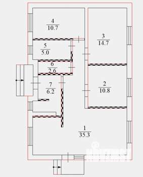Дом 91м², 1-этажный, участок 4 сот.