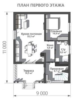 Дом 165м², 2-этажный, участок 4 сот.