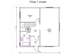 Дом 114м², 2-этажный, участок 5 сот.