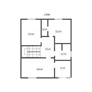 Дом 183м², 2-этажный, участок 9 сот.