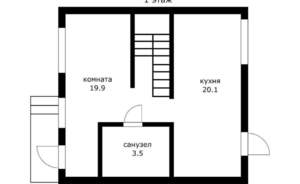Дом 128м², 3-этажный, участок 2 сот.