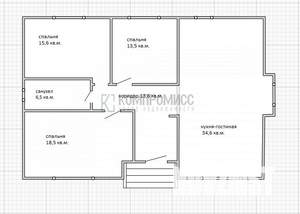 Дом 110м², 1-этажный, участок 5 сот.
