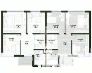 Таунхаус 136м², 2-этажный, участок 2 сот.
