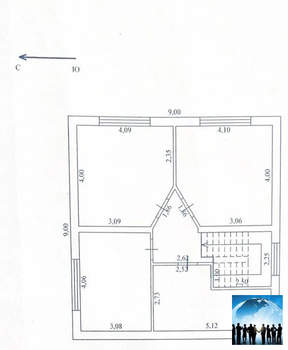 Дом 132м&sup2;, 2-этажный, участок 4 сот.  