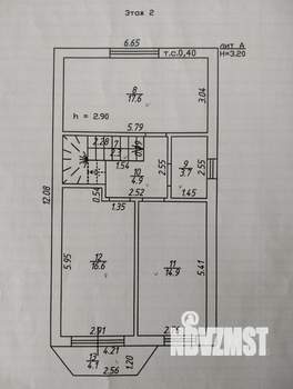 Дом 127м&sup2;, 2-этажный, участок 3 сот.  