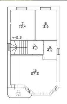 Дом 135м², 2-этажный, участок 4 сот.  