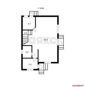 Дом 155м², 2-этажный, участок 6 сот.  