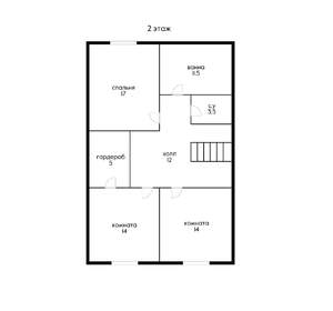 Дом 151м², 2-этажный, участок 5 сот.  