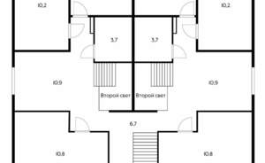 Дом 274м&sup2;, 3-этажный, участок 4 сот.  
