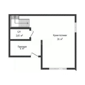 Дом 91м², 2-этажный, участок 6 сот.  