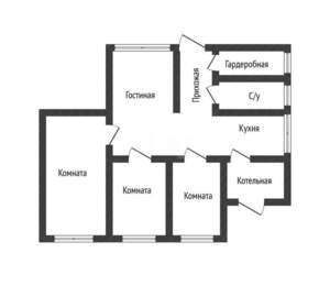 Дом 159м², 1-этажный, участок 6 сот.  