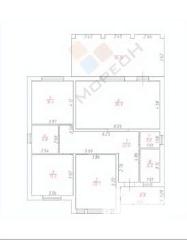 Дом 170м², 1-этажный, участок 8 сот.  