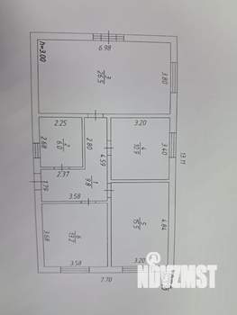 Дом 85м², 1-этажный, участок 4 сот.  