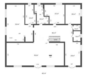 Дом 519м², 2-этажный, участок 10 сот.  