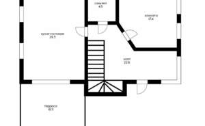 Дом 170м&sup2;, 2-этажный, участок 5 сот.  