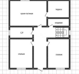 Дом 187м&sup2;, 2-этажный, участок 4 сот.  